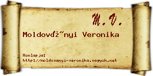 Moldoványi Veronika névjegykártya