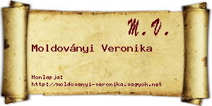 Moldoványi Veronika névjegykártya